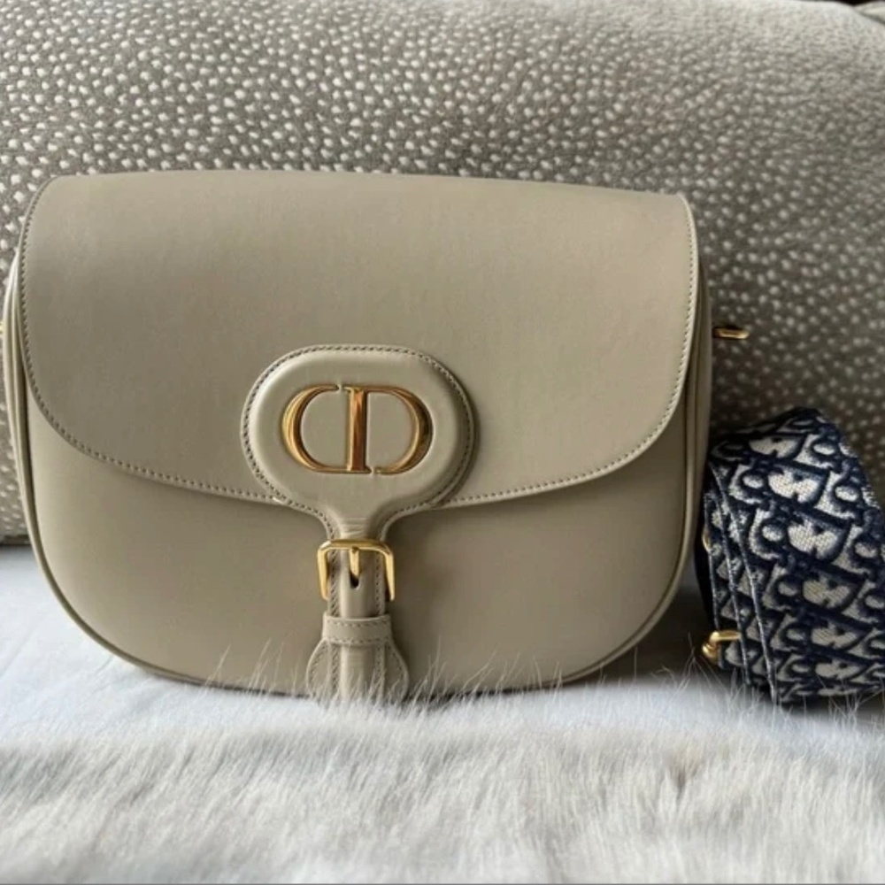 Dior Beige Crossbody Bag with Gold Hardware